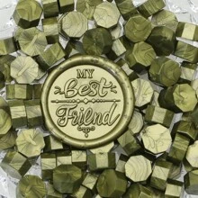 100pcs/Pack Metal Wax Seal Beads, Octagonal, For Envelope Seals, Wedding Invitations, Gift Packaging - Multicolor - View 14