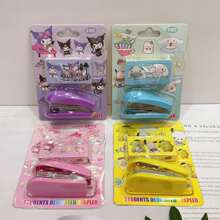 Sanrio New Cartoon Sanrio Stapler Stationery Set, Cute Cartoon Melody Student Scribble Tools Stapler