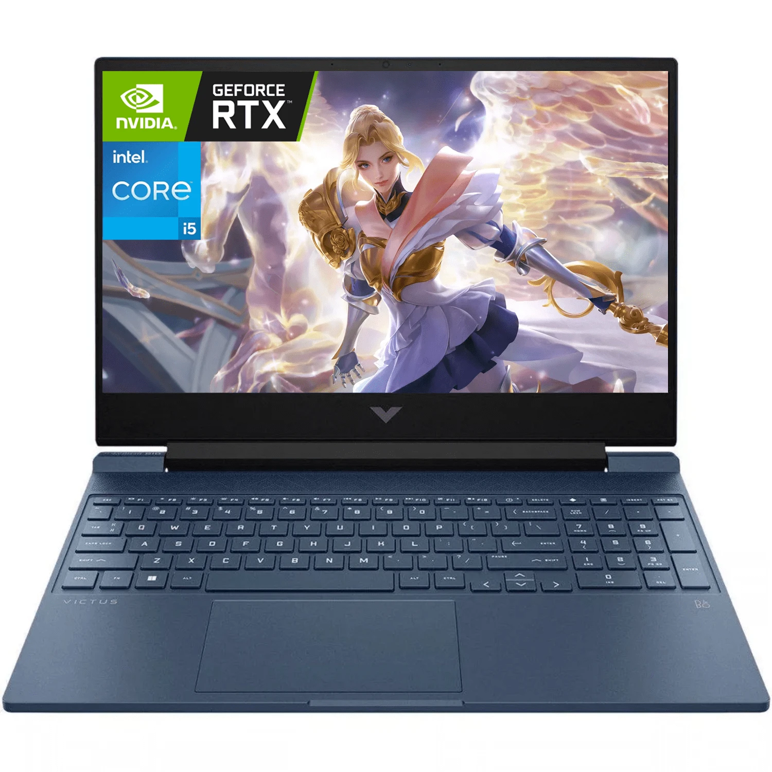 HP Victus 15.6" Full HD 144Hz Gaming Laptop,  Core I5-12450H,  GeForce RTX 3050, 8GB Memory 512GB SSD, Wi-Fi, Backlit Keyboard, Windows 11 - Màu xanh lam - Xem 1