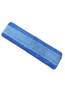 1/2/4pcs Replacement Pads For 18-Inch Bona Flat Mop, Blue Striped Adhesive Microfiber Cleaning Accessories