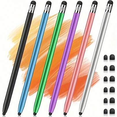 Stylus Pens For Touch Screens, Stylus Pen For IPad IPhone Android Chromebook Tablets And More Capacitive Touchscreen Devices High Sensitivity & Precision No Scratches Rubber Tips Stylist