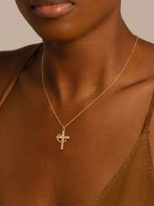 1 件 S925 纯银和皇冠旋转诞生石项链，适合女士，情人节、订婚、求婚的优雅奢华礼物，附精美礼盒 - 項鍊 - 查看 8