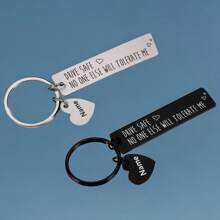1 bucă breloc personalizat din oțel inoxidabil pentru cupluri, cuplu, prieten, animal de companie, cadou personalizat memorial