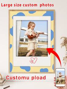 1 Pc, Large Size Custom Canvas Painting, Upload A Photo Of Your Child To Show Your Child's Artistic Expertise And Give Your Child The Greatest Encouragement, Room Christmas Decoration Stuff, Wall Art Poster No Frame, Living Room Sofa Background Decor, Foyer Corridor Decor, Home Decor, Bedroom Decor, Bathroom Decor, Decor Room, Office Decor, School Decor, Art Gift, PVC Rigid Pipe Safety Packaging Gifts Birthday Graduation