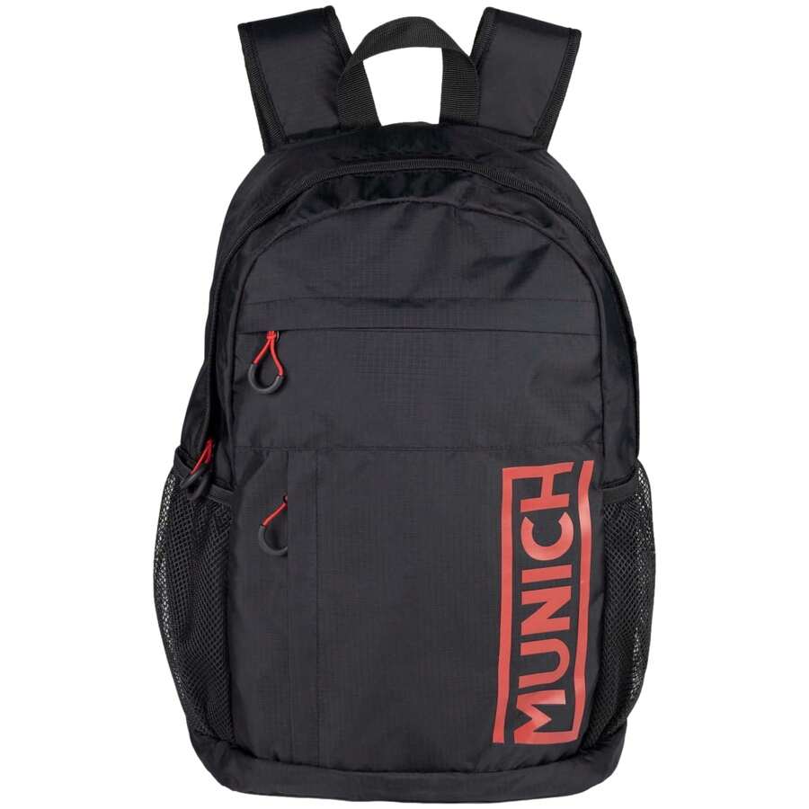 Munich 2.0 Slim Backpack For Men And Women In Black - Black - View 1