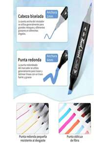 Marcadores Profesionales para Arte y Diseño – Sets de 36 a 168 Colores, Doble Punta para Detalles y Sombreado, Tinta a Base de Alcohol - Set de Marcadores Doble Punta – Hasta 168 Colores con Tinta Permanente, Punta Fina y Punta Biselada, Mezcla Suave y Secado Rápido.