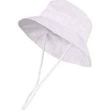 Infant Sun Hat, Toddler Summer Sun Protection Hat, Baby Boy Hat, Beach Hat, Wide Brim Bucket Hat, Baby Girl Hat, Adjustable Children Cap - 純色短沿盆帽 - 查看 22