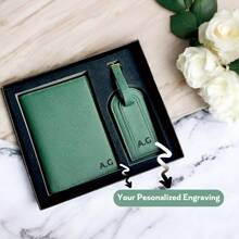 Personalized Travel Gift, Custom Passport Wallet, Travel Accessories, Travel Gift For Her, Groomsmen Proposal, Wedding Gift Honeymoon Gifts, Passport Holder, Monogram Passport, Custom Passport, Travel Essentials, Bridal Proposal, Passport Cover, Leatherpassport, Monogram Leather, Couple Gift, Travel Gift, Travel Accessories, Holiday Gifts - Multicolor - View 2