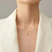 1pc Fashionable Minimalist Pearl Collarbone Chain Necklace, High-End & Versatile