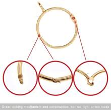 10 قطع/ 30 قطع/ 50 قطع من حلقات الستائر المعدنية مفتوحة بقطر 1.5 بوصة باللون الذهبي والأسود والفضي ، حلقات لتعليق الستائر وخطافات لعصي ستائر غرفة المعيشة وعصي ستائر أحواض الاستحمام