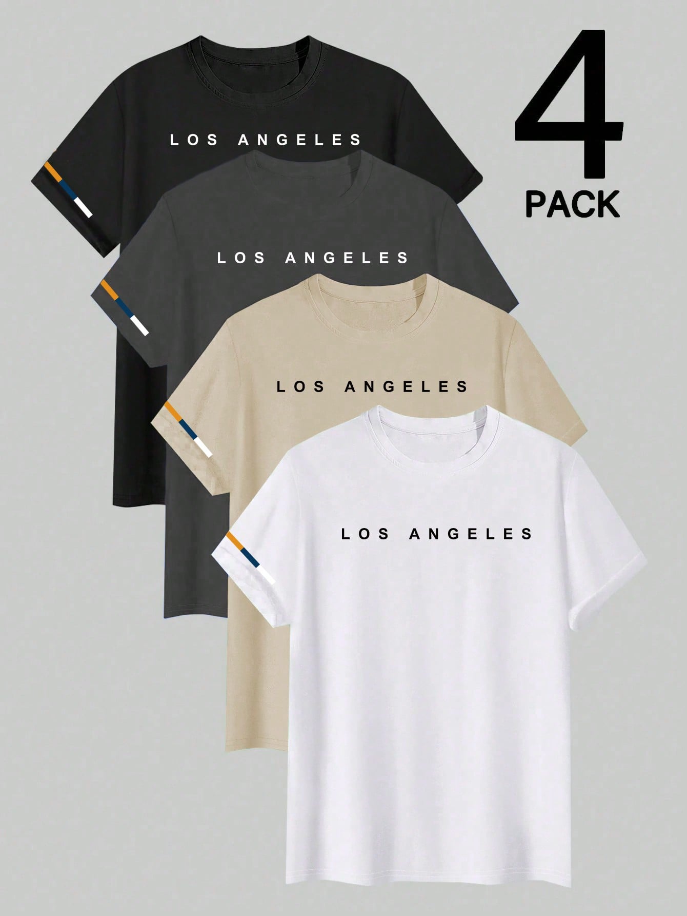 2-Pack 2025 Summer Short Sleeve T-Shirts For Men, Featuring Diverse Colors And Designs, Easy To Mix And Match, Ideal For Daily Casual Wear