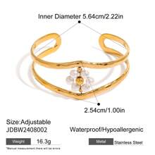 18K Gold Stainless Steel Bracelet For Women New Style Simplicity Subtlety Paper Clip Chain Lightweight Luxury Bracelet Jewelry Daily Wear