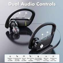 cotsoco Wireless Earbuds Bluetooth Headphones 48hrs Play Back Sport Earphones With LED Display Built In Mic Deep Base Stereo In Ear Waterproof Headset For Workout Gaming Running