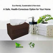 Hand Towels (11268, 01701) POP-UP Box Cover – Fire Darkened Paulownia Wood, Modern Design For Home & Office - 火燒桐木 - 查看 5