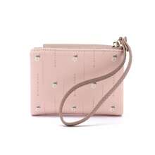 Women Fresh Printed Letter Design Wallet Floral Metal Decor Simple Zipper Closure Multi-Functional Card Slots For Students Back To School Daily Use Gift Wristlet For WomenWallet Mini Wallet Purse Wallet Small Wallet