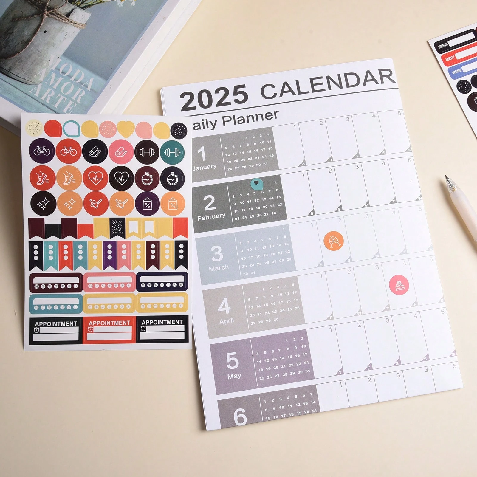 Shein Planner Sticker Designs