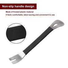 1pc Car Installation Tool For Dismantling Navigation, Sound Insulation, Instrument Panel Foot Pad Trims, Prying Door Panel Drive Stainless Steel Car Trim Removal Tool - Easy Clip Panel & Fastener Pry For Interior Modification, No Battery Needed - Black and White - View 10