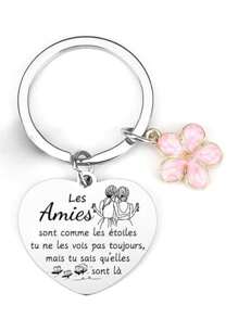 Best Friend Gift For Women; Best Friend Key Chain Gift; Gift For Friends; Original Best Friend Gift; Best Friend Gift For Her; Friend's Birthday; Friend's Christmas Gift. Letter Casual Leisure Party Cute Elegant Stainless Steel Party Car Accessories Bag Charm School Goth Y2k