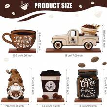 Coffee Gnome Decoration Cute Scandinavian Nisse Tomte Gnome Signs Coffee Bar Accessories