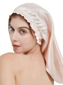 1pc Elegant Women's Silk Sleeping Cap, 100% Mulberry Silk Tube Hair Cap