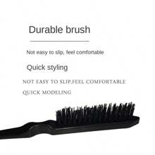 مجموعة فرش الشعر 3 قطع, تشمل مشط ذيل معدني والفرشاة الاتجاه للحواجب - متعدد الألوان - مشاهدة 3