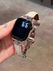 1 条高端皮革表带，具有女士社交名媛风格，兼容 38/40/41/42/44/45/46/49 毫米，兼容 Ultra/S10/9/8/7/6/5/4/3/2/1 - 38/40/41mm(s10)42mm - 查看 5