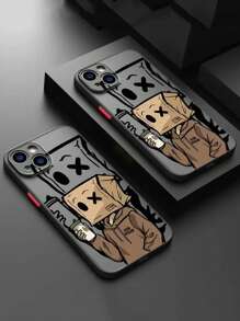 1 件 Boy Brand 图案柔软触感全保护手机壳，兼容 iPhone - 彩色 - 查看 2