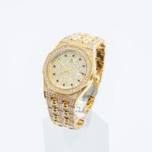 Shining Diamond Watch - Luxury Watch With Precision Craftsmanship, Fashionable And Elegant, Ideal For Business And Formal Occasions - Gold - View 5