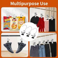 20 Pcs Portable Laundry Hooks, No-Slip Metal Boots Hangers, Single Coat Hangers, Hat Storage Hanger Clips, Home Travel Hangers Clips, Clip Hooks Hangers For Towels, Socks