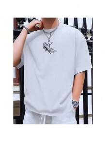 Men's Oversized Angel T-Shirt 100% Cotton Fast Shipping Anime Design