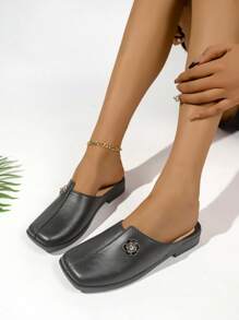 New Summer Headband Slippers Closed Toe Slip On Flat Casual Sandals