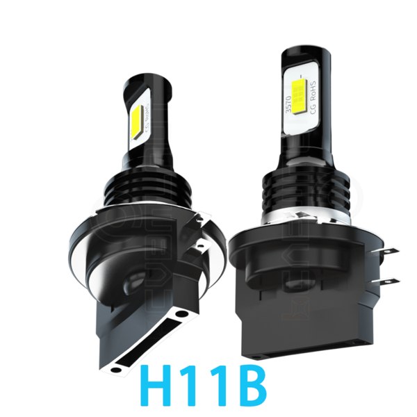 2pcs LED Headlight Bulbs High/Low Beam/Fog Light H11B 6000K White Car Driving Lighting Lamps