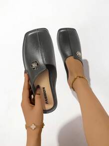 New Summer Headband Slippers Closed Toe Slip On Flat Casual Sandals
