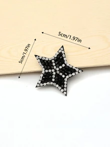 1pc Handmade Beaded Star Tassel Patch, Suitable For Clothes, Hats, Shoes, Bags DIY Decoration - Multicolor - View 7