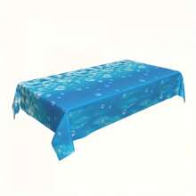Tropical Ocean Theme Tablecloth, 108 X 54 Inches - Easy To Wipe, Suitable For Indoor And Outdoor Restaurant Decoration