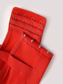 Women's Sexy Lace Red Wireless Bra Set, Lift And Enhance Bust, Showcase Petite Anti-Sagging Christmas Lingerie Bra - Red - View 7