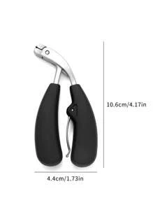 1pc Professional Nail Clippers, Modern Style, Stainless Steel Blade, Concave, Wide Mouth, Anti-Splash, Long Handle, Curved Clipper For Thick Toenails, Fragrance-Free, Suitable For Men & Elderly