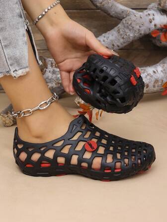 夏季防滑凉鞋男士/女士户外沙滩拖鞋情侣水上游泳软底鞋