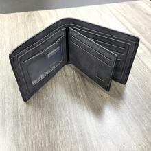 1 件装个性化男士短款钱包，钱包内侧可定制雕刻照片和文字，PU 人造革材质，可作现金夹，爸爸钱包，周年纪念礼物，爸爸生日礼物，结婚礼物，适合初中生、高中生、大学生、大一新生、大二学生、低年级学生，时尚秋季风，都市休闲风，复古风 - 彩色 - 查看 6