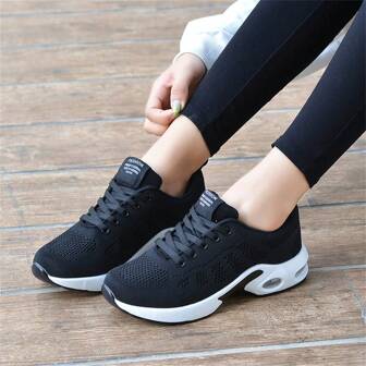 Damen Lässig Sport Sneaker, atmungsaktives und bequemes Mesh, stoßabsorbierende Luftkissensohle, geeignet für Outdoor Lässig, Laufen, Arbeitsweg