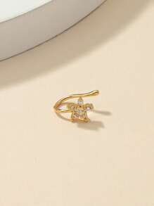 1 件女士个性化水钻星形鼻夹、鼻环，适合派对和场合的礼物