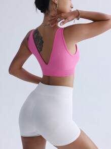 Damski biustonosz sportowy na wiosnę i lato, odporny na wstrząsy, oddychający, odprowadzający pot, dopasowany krój, zbierający plecy, nadający się do noszenia na jogę