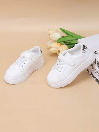 Barnmode Nya sportsneakers med krok och slinga Casual skor