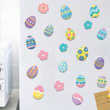 2 ouă de Paște Magnet roșu pentru frigider 2D puternic magnet pentru frigider și tablă albă, fotografii exclusive, cărți poștale, decorațiuni pentru birou și bucătărie, perfect pentru decorarea camerei pentru sărbătorile de Paște