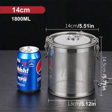 1 pieza Bola de malla de acero inoxidable anti-fugas para especias, bola de té, infusor de té, filtro de té premium, separador de té creativo, accesorios de cocina, herramienta de cocina - Multicolor - Ver 12