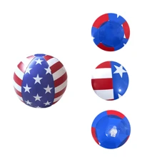 1PC Inflatable American Flag Beach Ball, Beach Pool Party Water Supplies - Multicolor - View 3
