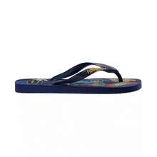 Havaianas Women's Top  Round Toe Sandals |  | Women Flat Sandals - 海軍藍/黃色 - 查看 2