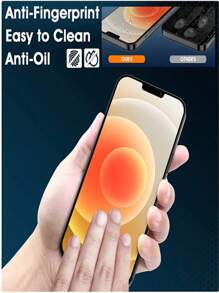 3 件 9H 全覆盖高清钢化玻璃屏幕保护膜，适用于三星 Galaxy/兼容 17 Pro Max/兼容小米/红米/兼容华为/荣耀/POCO 等型号，防摔，不易碎，无气泡，易于粘贴，坚固耐用 - 3PCS HD Glass Film - 查看 5