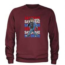 Say Drake Smiling Meme Mustard Adult Crewneck Sweatshirt - Light pink - View 9
