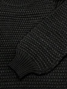 Pull tricoté à col roulé, manches longues, couleur unie, style décontracté